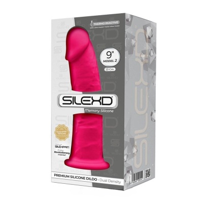 Фаллоимитатор термопластичный Model 2 от SILEXD 22.8 * 5.4 см (9") ярко-розовый
